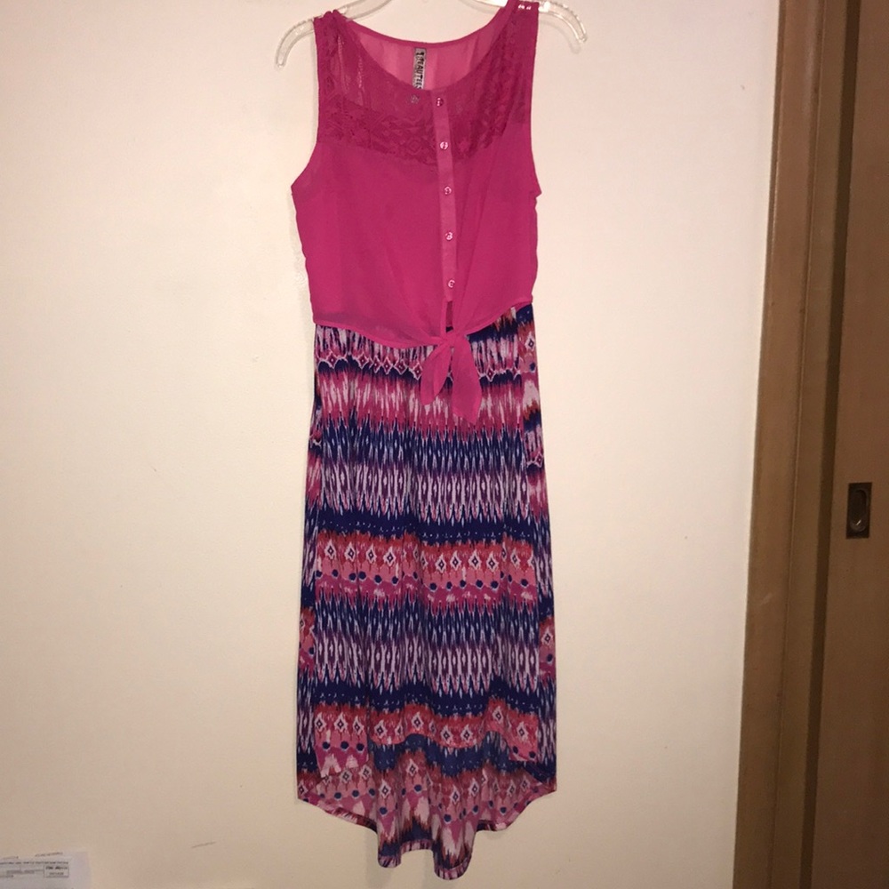 Highlow pink dress